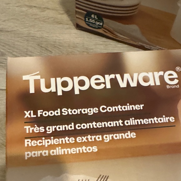 Tupperware XL Food Container with Tray & Lid. Bundle of 2. Brand New - Picture 14 of 14